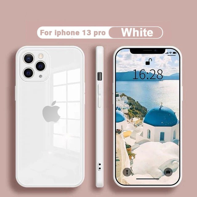 iPhone 13 Pro Ultra-Shine Luxurious Glass Case With Camera Protection