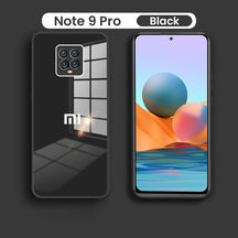 Redmi Note 9 Pro Luxurious Glass Case With Camera Protection Back Cover