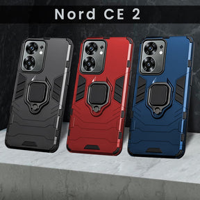 Oneplus Nord CE 2 5G Armour Iron Man Case With Kickstand