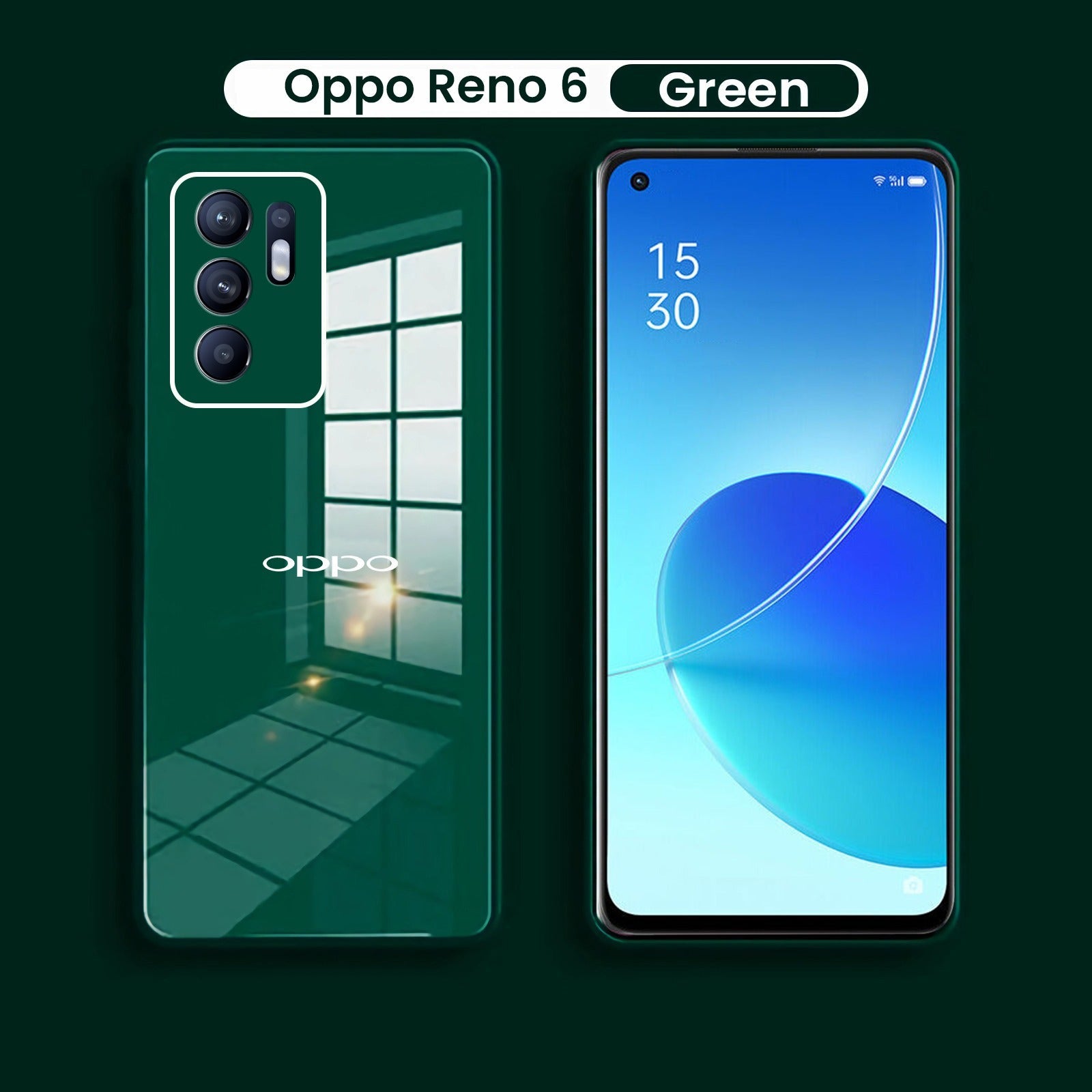 Oppo Reno 6 5G Ultra-Shine Luxurious Glass Case With Camera Protection