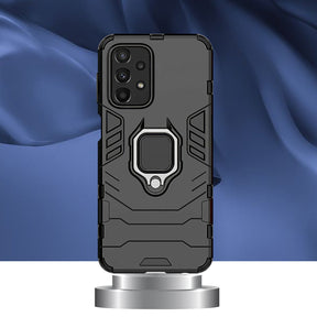 Galaxy A33 5G Black Panther Metal Bracket Shockproof Protective Back Case
