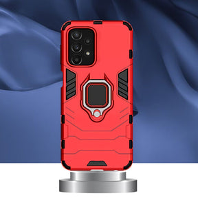 Galaxy A33 5G Black Panther Metal Bracket Shockproof Protective Back Case