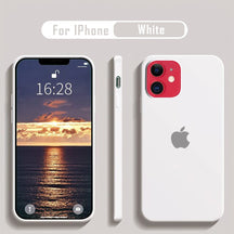 iPhone 11/13/14 Liquid Silicone Velvet-Touch Silk Finish Protective Back Case
