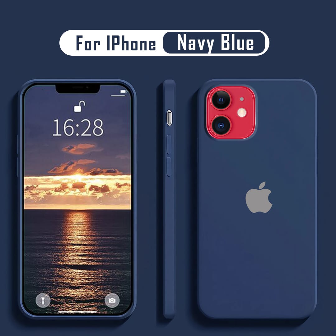 iPhone 11/13/14 Liquid Silicone Velvet-Touch Silk Finish Protective Back Case