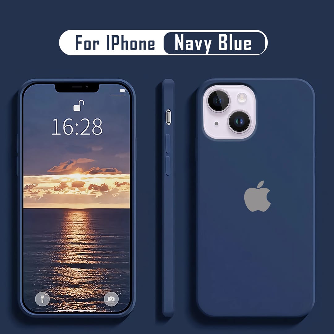 iPhone 11/13/14 Liquid Silicone Velvet-Touch Silk Finish Protective Back Case