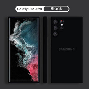 Galaxy S22 Ultra Liquid Silicone Velvet-Touch Silk Finish Protective Back Case