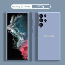 Galaxy S22 Ultra Liquid Silicone Velvet-Touch Silk Finish Protective Back Case