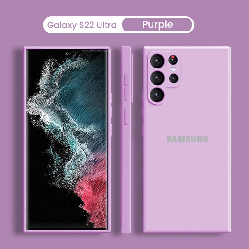 Galaxy S22 Ultra Liquid Silicone Velvet-Touch Silk Finish Protective Back Case
