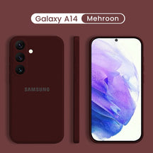 Galaxy A14 5G Liquid Silicone Velvet-Touch Silk Finish Protective Back Case