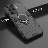 oppo F19 pro Armour Iron Man Case With Ring Holder
