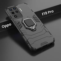 oppo F19 pro Armour Iron Man Case With Ring Holder
