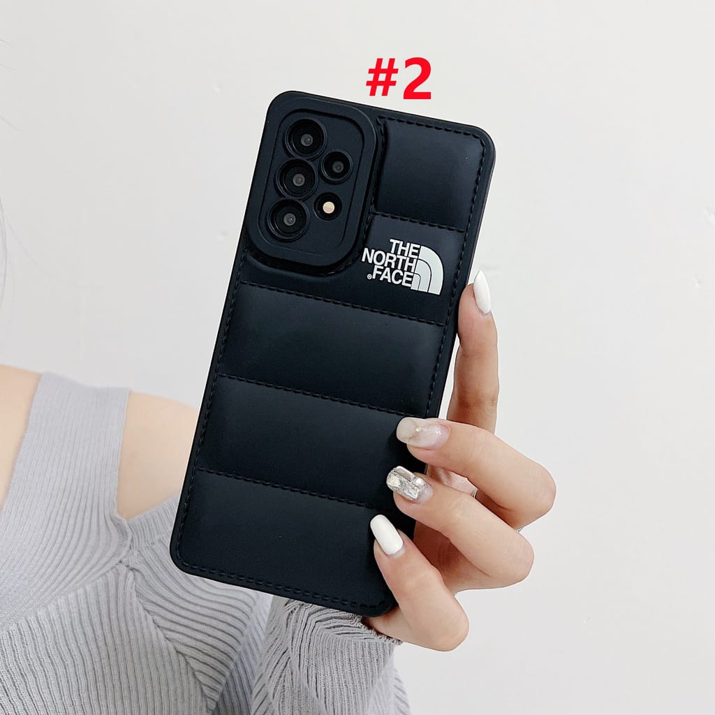 Galaxy A13 5G Series The North Face Puffer Edition Black Bumper Back Case