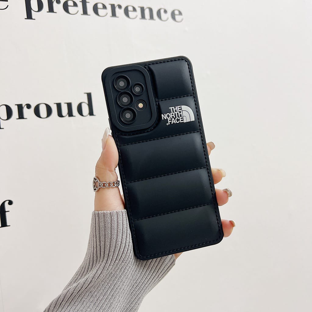 Galaxy A13 5G Series The North Face Puffer Edition Black Bumper Back Case