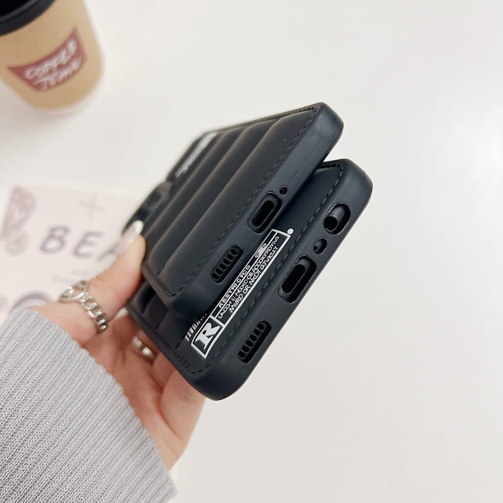 Galaxy A13 5G Series The North Face Puffer Edition Black Bumper Back Case