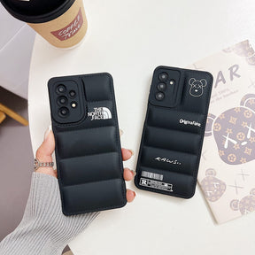 Galaxy A13 5G Series The North Face Puffer Edition Black Bumper Back Case