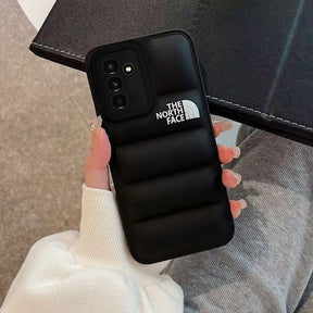Galaxy A14 The North Face Puffer Edition Black Bumper Back Case