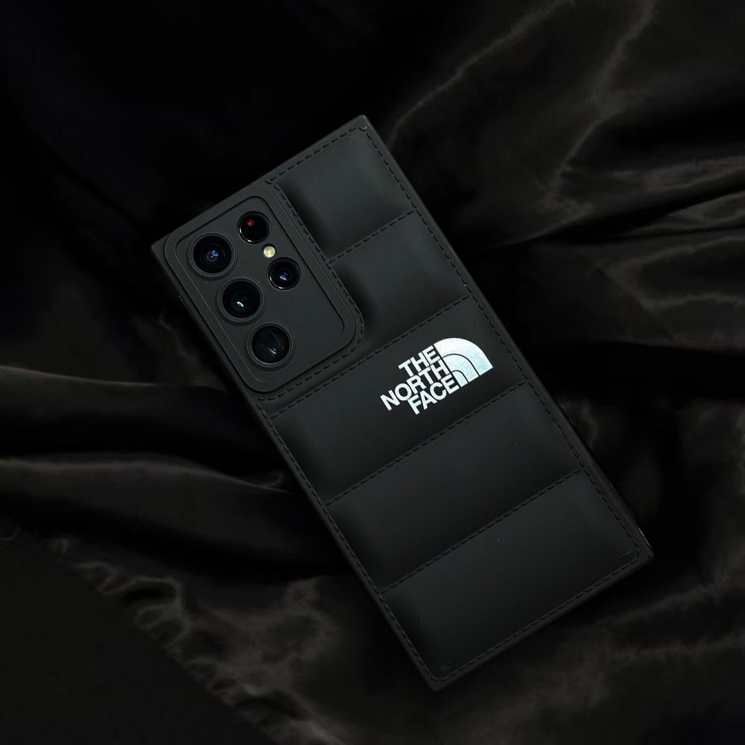 Galaxy S22 ULTRA The North Face Puffer Edition Black Bumper Back Case