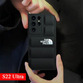Galaxy S22 ULTRA The North Face Puffer Edition Black Bumper Back Case