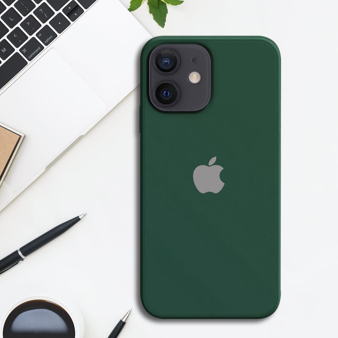 iPhone 12 Liquid Silicone Velvet-Touch Silk Finish Protective Back Case