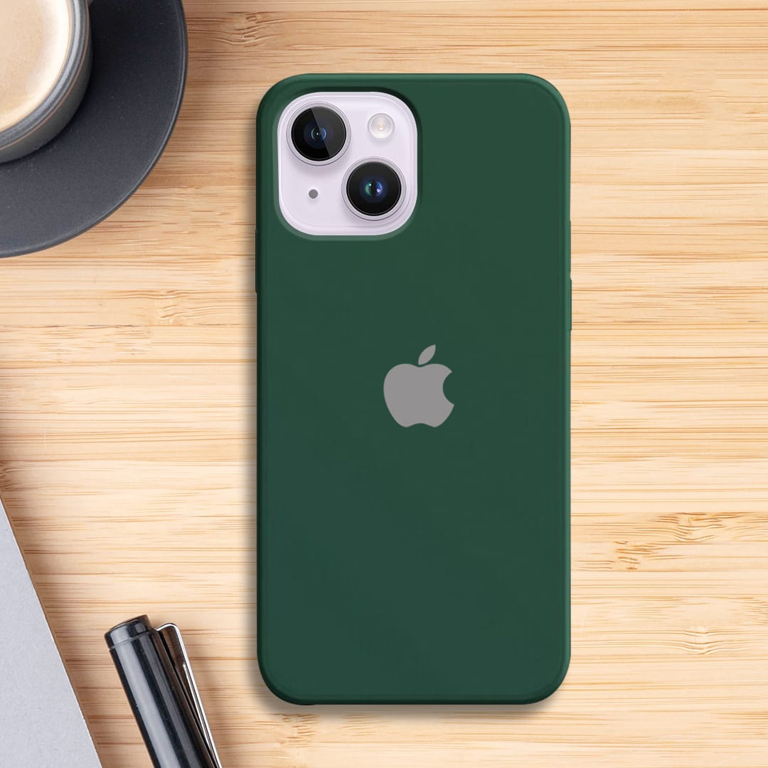 iPhone 14 Liquid Silicone Velvet-Touch Silk Finish Protective Back Case