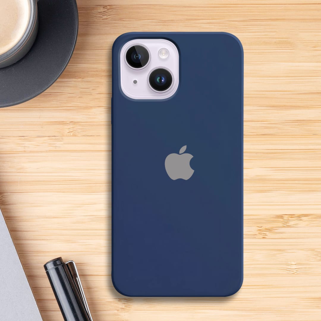 iPhone 13 Liquid Silicone Velvet-Touch Silk Finish Protective Back Case