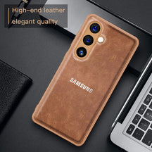 Galaxy A54 5G VINTAGE PU LEATHER PROTECTIVE BACK CASE