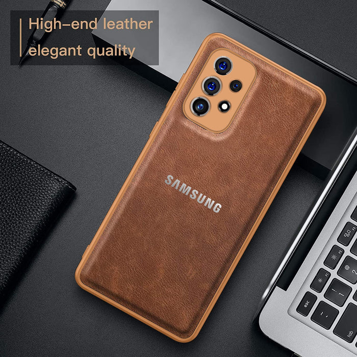 Galaxy A33 5G VINTAGE PU LEATHER PROTECTIVE BACK CASE