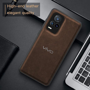 Vivo V21E 5G VINTAGE PU LEATHER PROTECTIVE BACK CASE