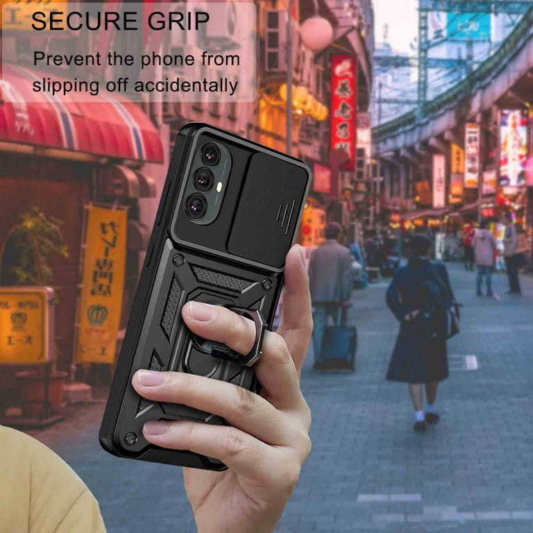 Motorola Moto G52 Armor Military-grade Case With Sliding Camera Cover & 360 Kickstand