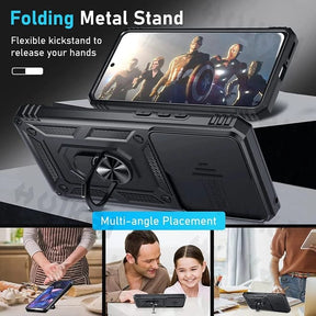 Motorola Moto G52 Armor Military-grade Case With Sliding Camera Cover & 360 Kickstand