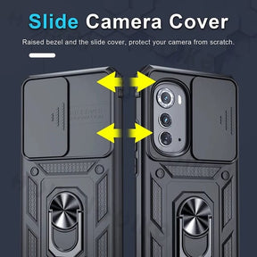 Motorola Moto G52 Armor Military-grade Case With Sliding Camera Cover & 360 Kickstand