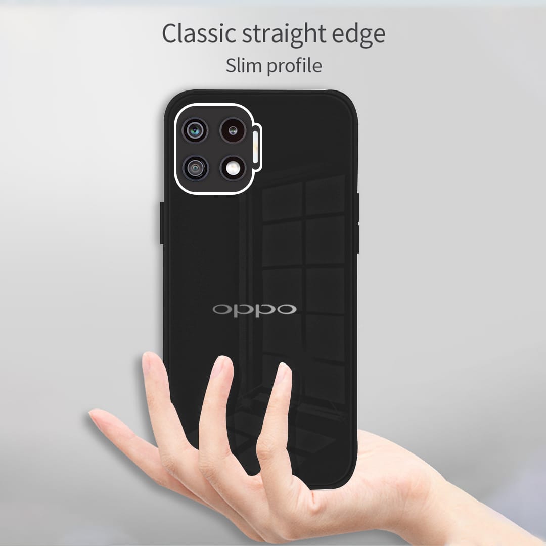 Oppo F17 Luxurious Glass Case With Camera Protection Back Cover