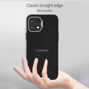 Oppo F17 Luxurious Glass Case With Camera Protection Back Cover