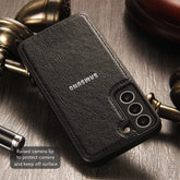 Galaxy S24 PLUS 5G Drop Protection | Raised Camera Edges Protective Back Leather Case