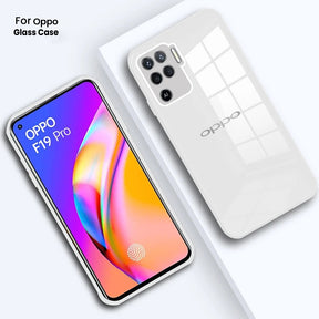 Oppo F19 Pro Ultra-Shine Luxurious Glass Back Case With Camera Protection