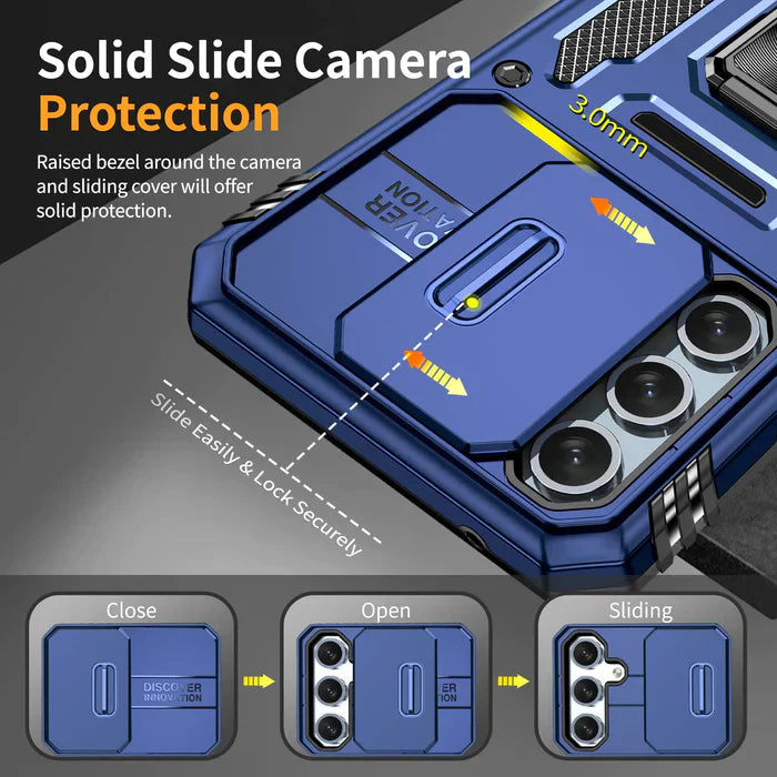Galaxy A54 5g Armor Military-grade Case With Sliding Camera Cover & 360 Kickstand