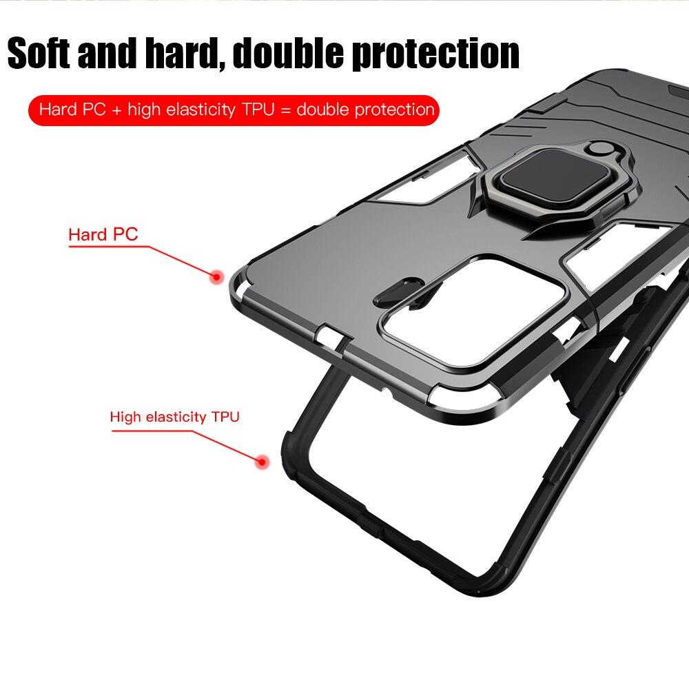 oppo F19 pro Armour Iron Man Case With Ring Holder