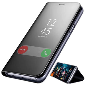 SAMSUNG GALAXY NOTE10 Lite SMART AWAKENING MIRROR FOLIO METAL ELECTROPLATED PC FLIP COVER