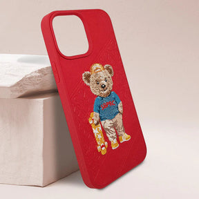 Santa Barbara Polo Bear Case Cover for Apple iPhone 13/13pro/13promax-Red