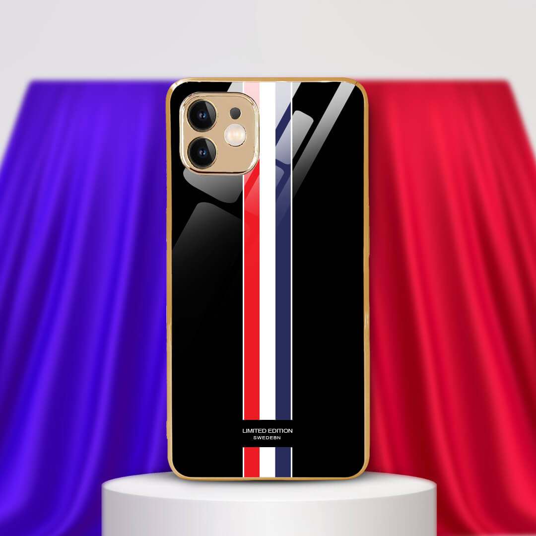 LNG iPhone-11 Flawless Strip Safeguard Glass Case/Cover