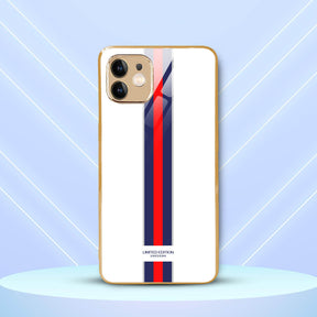 LNG iPhone-11 Spotless Strip Designer Safeguard Glass Case/Cover