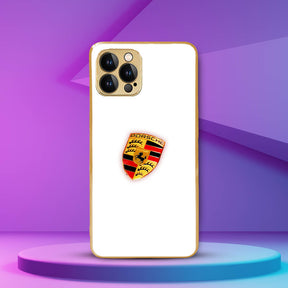LNG iPhone-12 pro max Luxury Porsche Logo guarding Back Case/Cover
