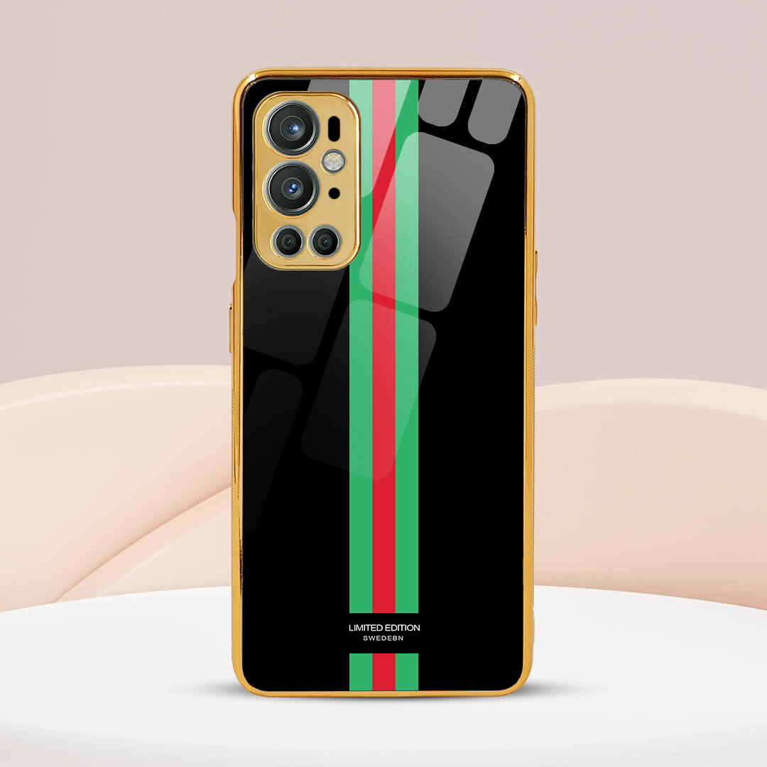 LNG OnePlus 9 Pro Designer Glass Back Case/Cover(black-multicolor)