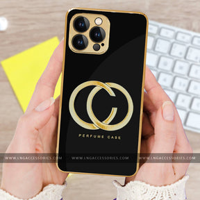 LNG IPHONE 13/13Pro/13 Pro Max  Gucci Style Glass Protective Back Case