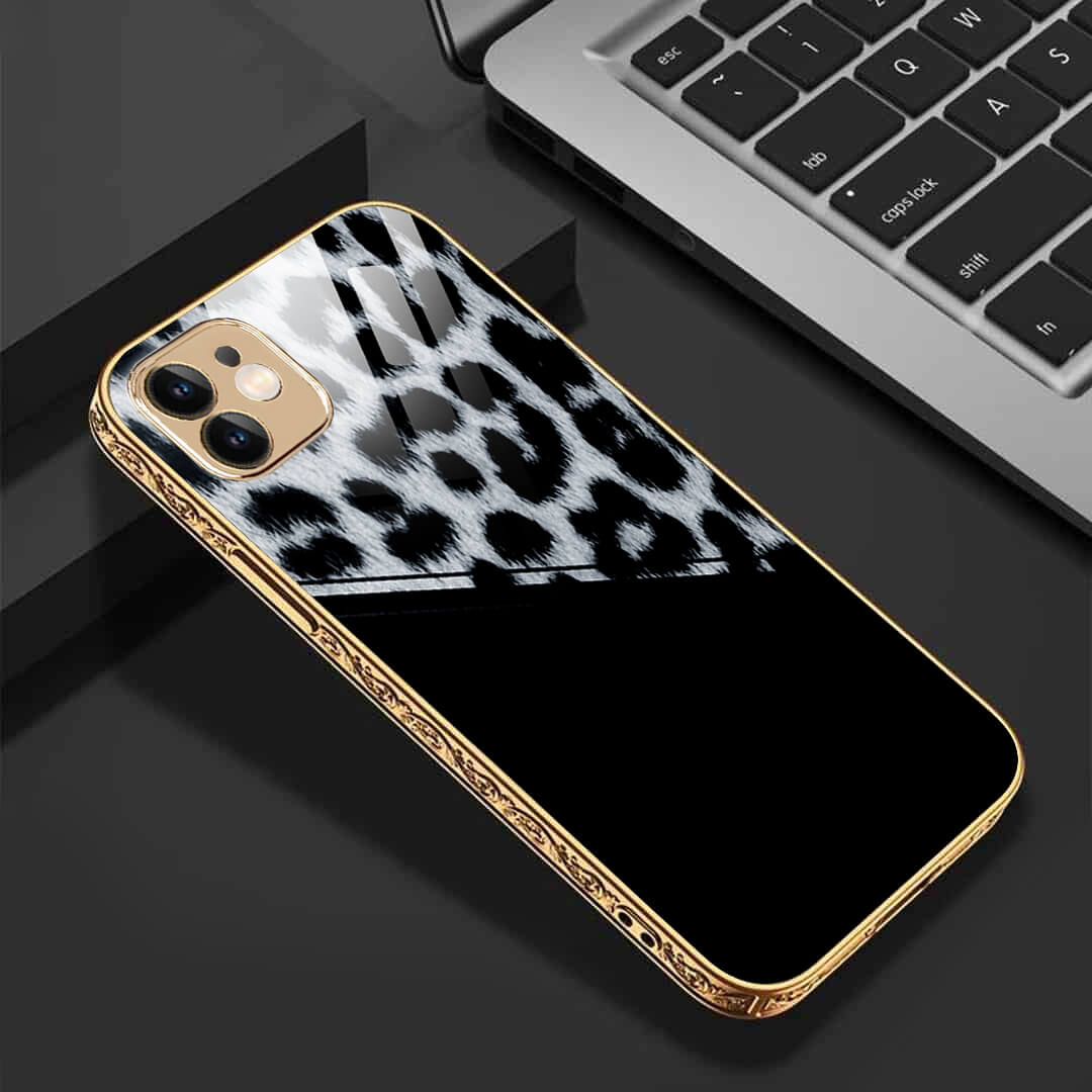 LNG iPhone-11 Fur Printed Flawless Protective Glass Back Case/Cover