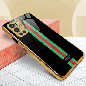 LNG OnePlus 9 Pro Designer Glass Back Case/Cover(black-multicolor)