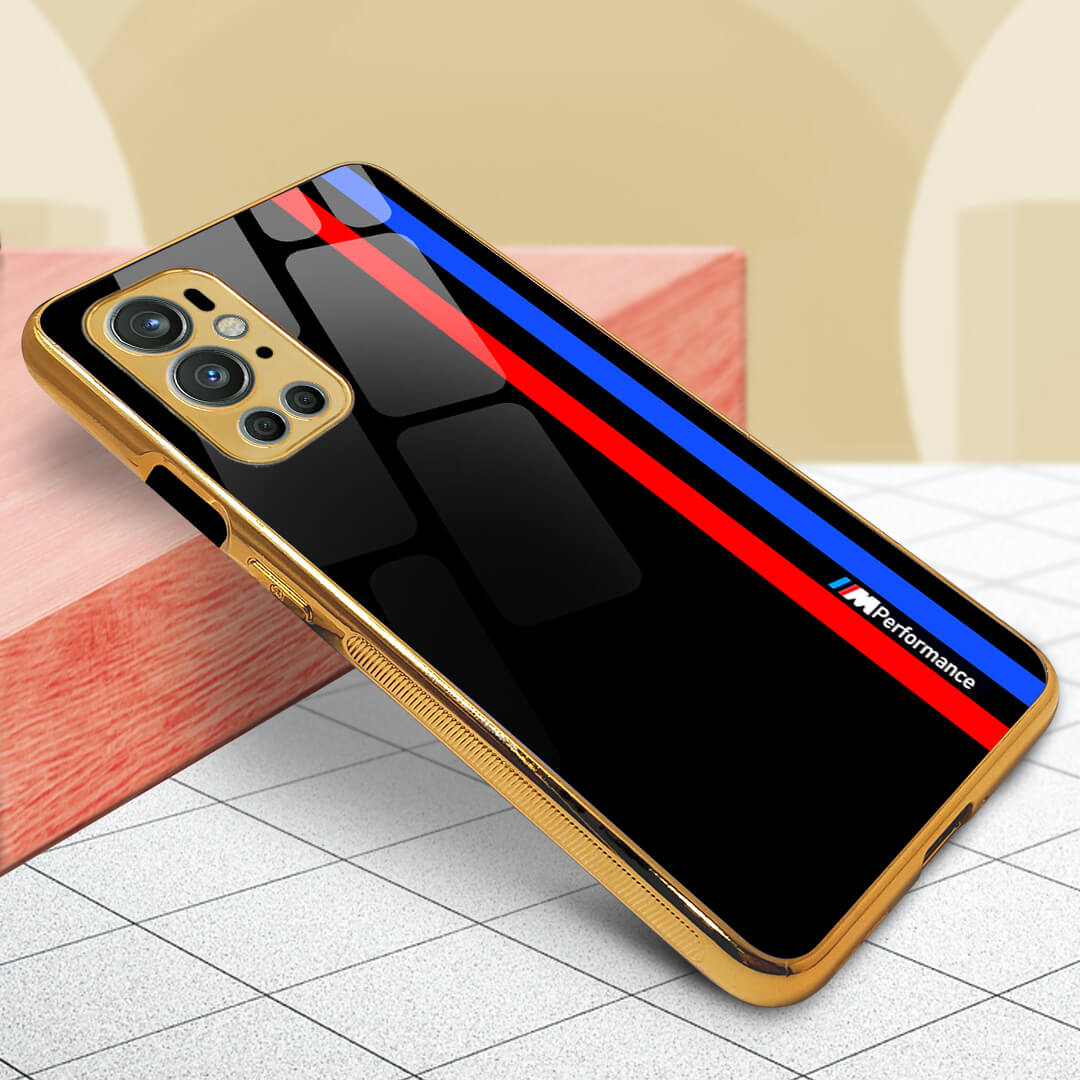 LNG- OnePlus 9 Pro Black Flawless Pattern Glass Protective Case/Cover