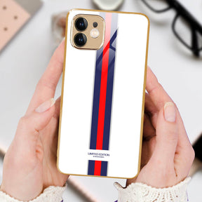 LNG iPhone-11 Spotless Strip Designer Safeguard Glass Case/Cover