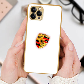 LNG iPhone-12 pro max Luxury Porsche Logo guarding Back Case/Cover