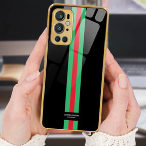 LNG OnePlus 9 Pro Designer Glass Back Case/Cover(black-multicolor)